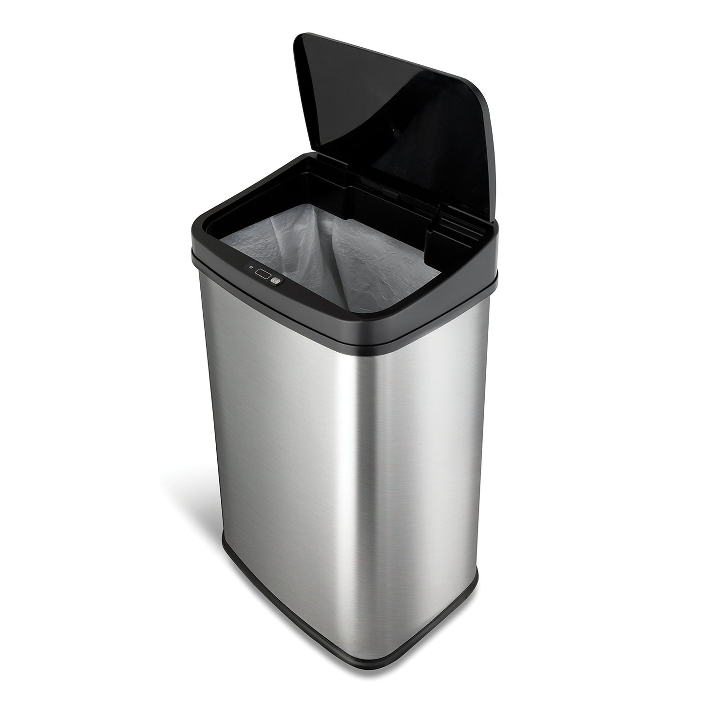 United Solutions 32 Gallon 2 Pack Outdoor Trash Can Bundle with NINESTARS 13 Gallon Motion Sensor Trash Can