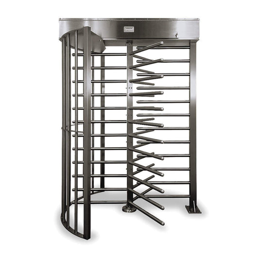 Turnstile Security - HGGM-G-FE - TURNSTILE Hi Gate Turnstile: 2-Way, Full Ht Gate, Mechanical, 90 in Overall Ht, 64 in x