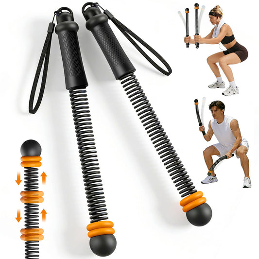 Pinailon Ropeless Battle Ropes, Workout Exercise Rope for Strength Building, Heavy Duty Portable Cordless Battle Ropes for Home Gym, HIIT and Low-Impact Aerobic Training for Men & Women, Black