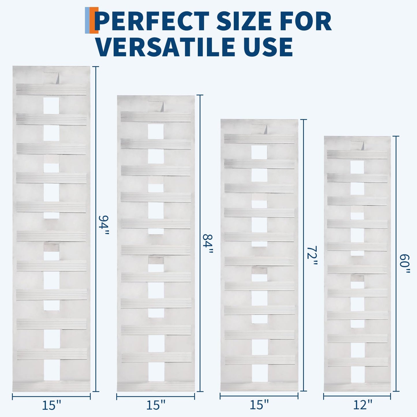 Aluminum Loading Ramps 6000Lbs Capacity Set of 2, Heavy-Duty Universal Trailer Ramps with Top Hook,Non-Slip Rungs, Top Hook & Adjustable Safety for Trucks, Tractors, ATVs, Lawn Mowers – 84" d x 15" w