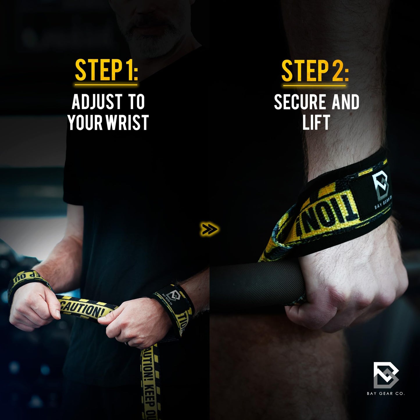 BAY GEAR CO. Wrist Straps for Weightlifting - 1 Pair Cotton Lifting Straps with Neoprene Padding, Comfortable Gym Essentials for Enhanced Grip Strength - Unique Printed Tactical Hawaiian Design