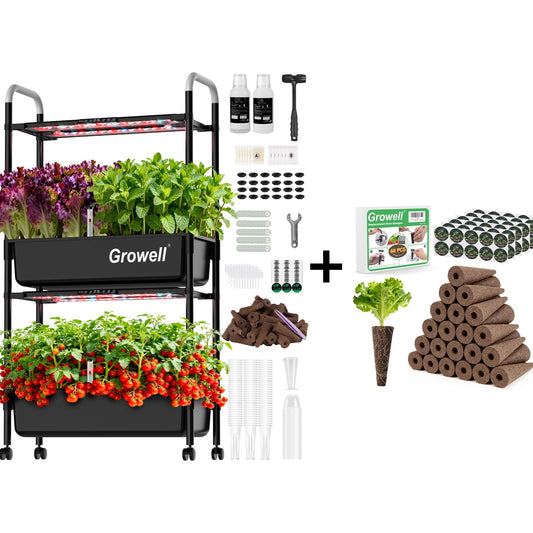 54 Pods Hydroponics Growing System Kit & 120 Pcs Hydroponic Pods Kit