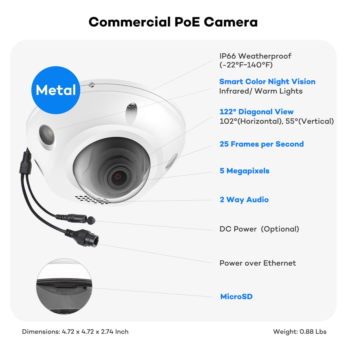 ONWOTE AcuSearch, 2 Way Talk, 12MP NVR 32 Channel Security Camera System, 24x 5MP Vandal-Proof PoE IP Cameras, AI Motion Detection, Color Night, 32CH 6K 4K Commercial NVR 8TB, 4 HDD Ports Support 40TB