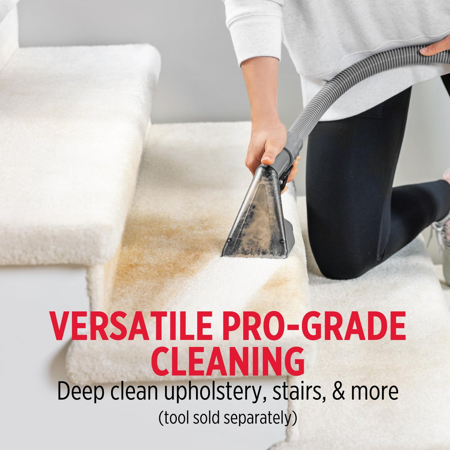Rug Doctor Mighty Pro X3 Commercial Carpet Cleaner – Large Red Pet Pack, Includes 48 oz. Pet Carpet Cleaner Solution, Commercial Carpet Cleaning Machine, Powerful One Pass Cleaning System