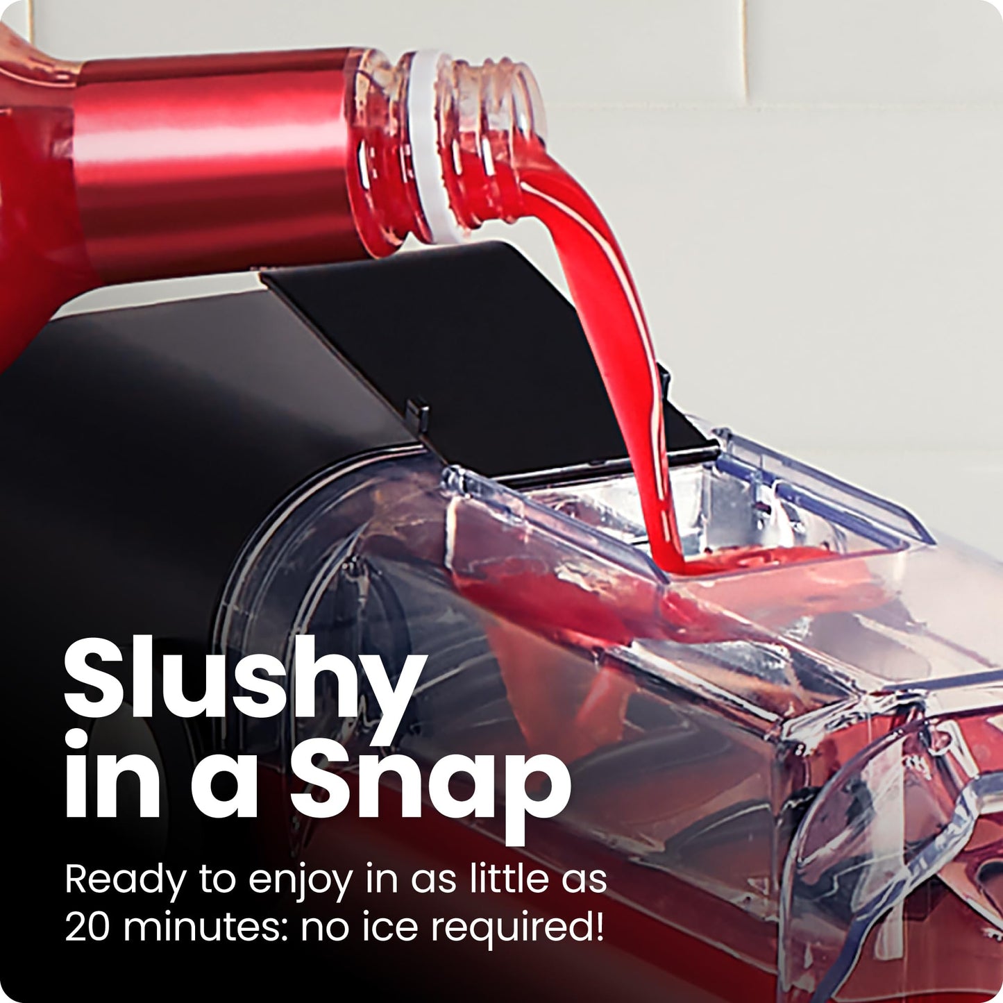 Iceman by Chefman Slush-Ease 68oz Slushie Machine, 48oz Liquid Capacity Frozen Drink Maker & Slushy Machine with 5 Presets and LED Display, Perfect for Frozen Margaritas, Frappes, Smoothies & Shakes
