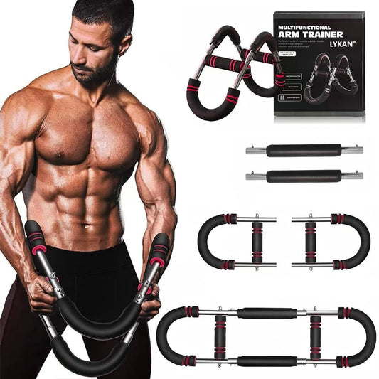 Twister Arm Trainer, 40-100lb Adjustable Chest Workout Equipment, Arm Trainer, Twister Arm Trainer, Portable Power Twister Bar, Detachable Design Fitness Anywhere (RED)