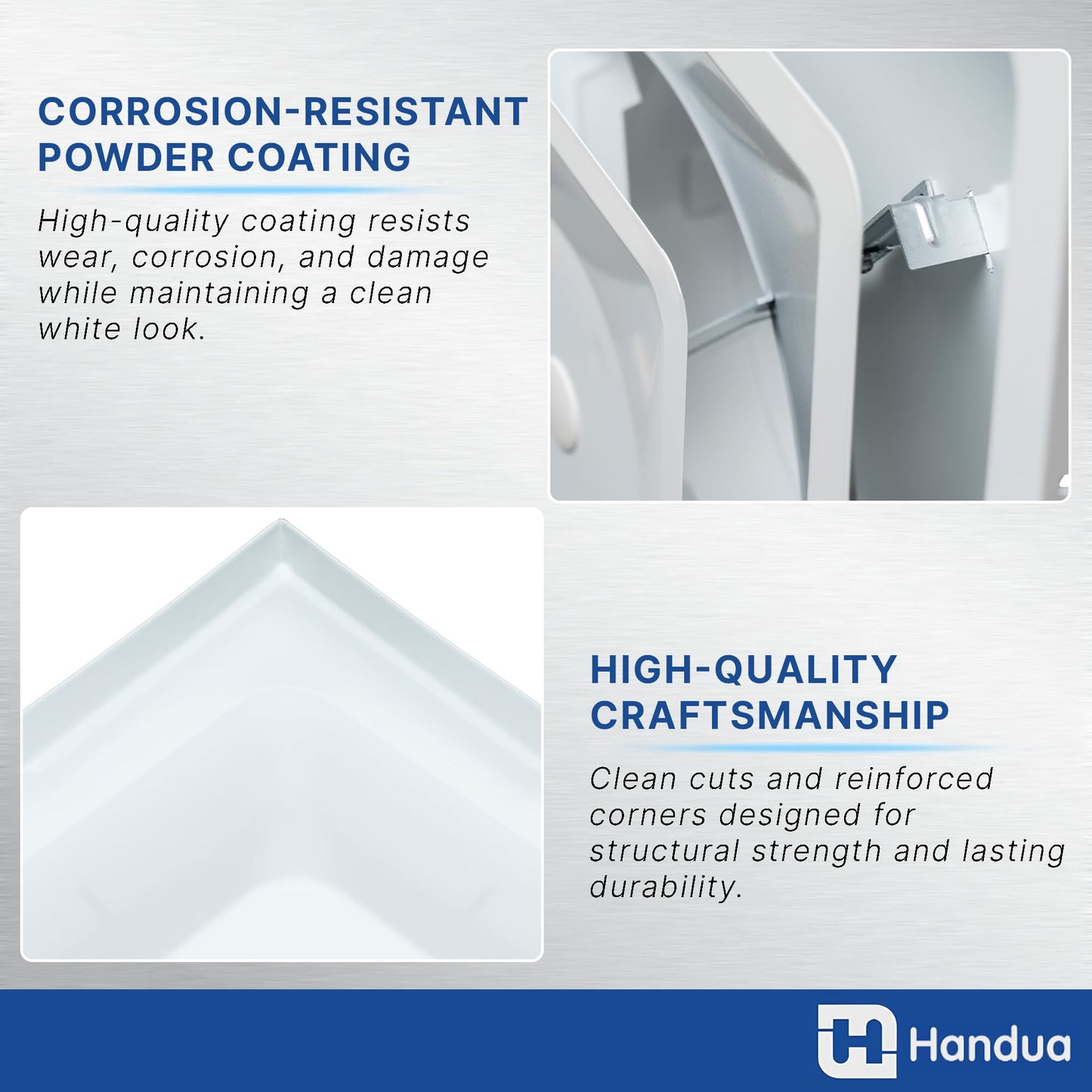 Fits 24x24 Steel T-Bar Drop Ceiling Grid | 2x2 Feet Lay in Steel Air Supply Diffuser with Round 12" [Neck Size] by Handua | 3 Cone | Drop Celing Vent | White | Outer Dimension: 23-3/4" x 23-3/4"