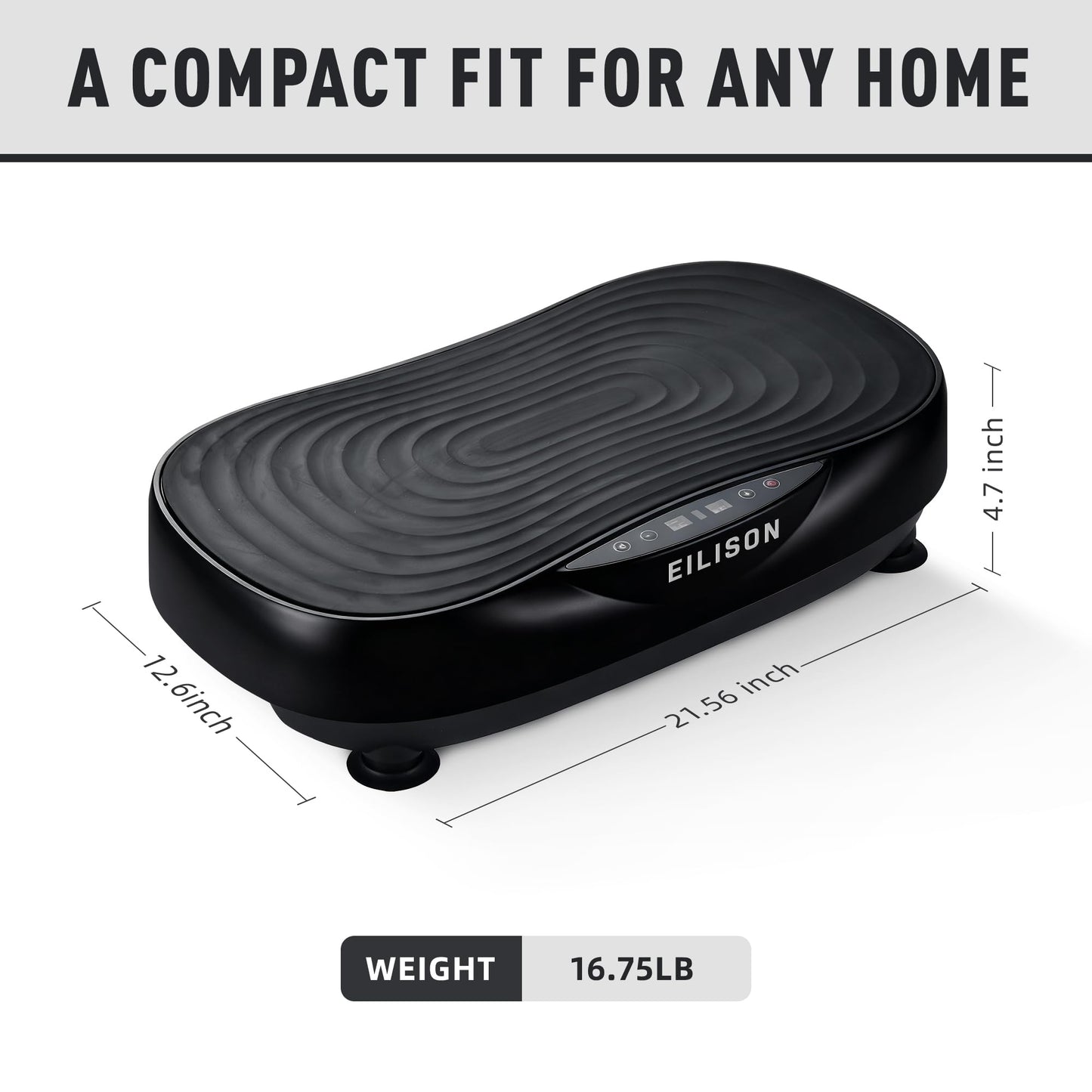 EILISON Glory Vibration Plate Exercise Machine - Lymphatic Drainage Whole Body Workout Vibration Platform 99 Adjustable Speeds Power Shaping Vibrating Plate, Weight Loss (Glory Black)