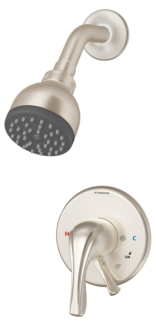 Symmons S-9602-PLR-TRM-STN Origins 1-Handle Tub & Shower Faucet Trim, Satin Nickel