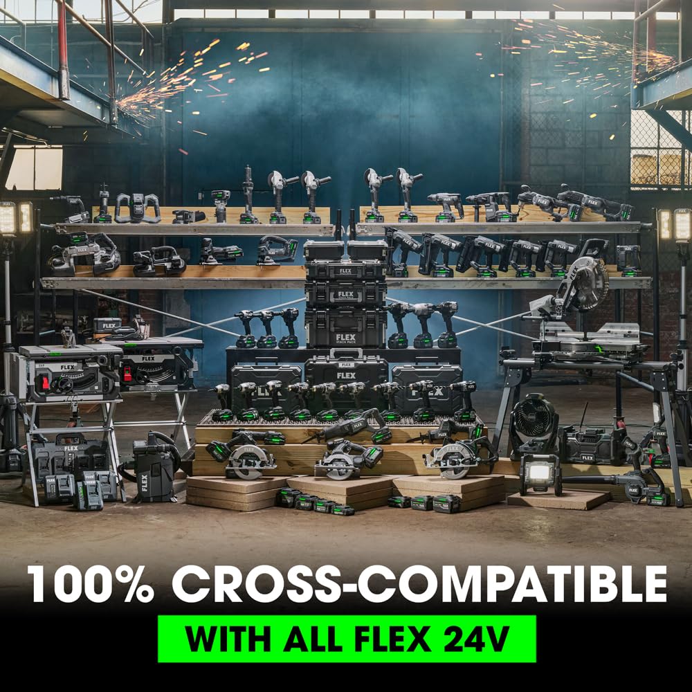 FLEX 24V Brushless Cordless 16 Gauge 1-1/4-inch to 2-1/2-inch Angled Finish Nailer Tool Only, Battery and Charger Not Included - FX4321A-Z