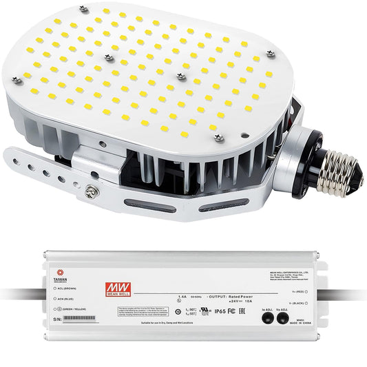 120W LED Shoebox Retrofit Kit Light, 16200LM 5000K, E39 Mogul Base, Parking Lot Retrofit Light (600W MH/HPS Equivalent), Ideal for Parking Lots, Outdoor Street Lighting, ETL Listed (1-Pack)
