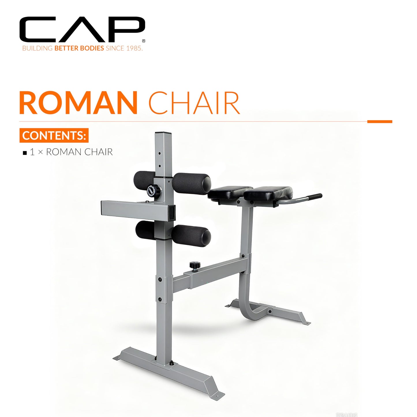 CAP Strength Roman Chair, Gray