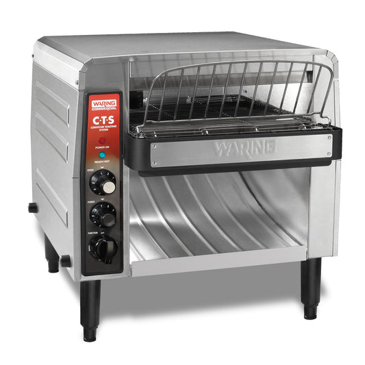 Waring Commercial Heavy-Duty Conveyor Toaster, 1000+ Slices per Hour, Stainless Steel Construction, for Cafes & Restaurants, NSF Certified, 208V, CTS1000B