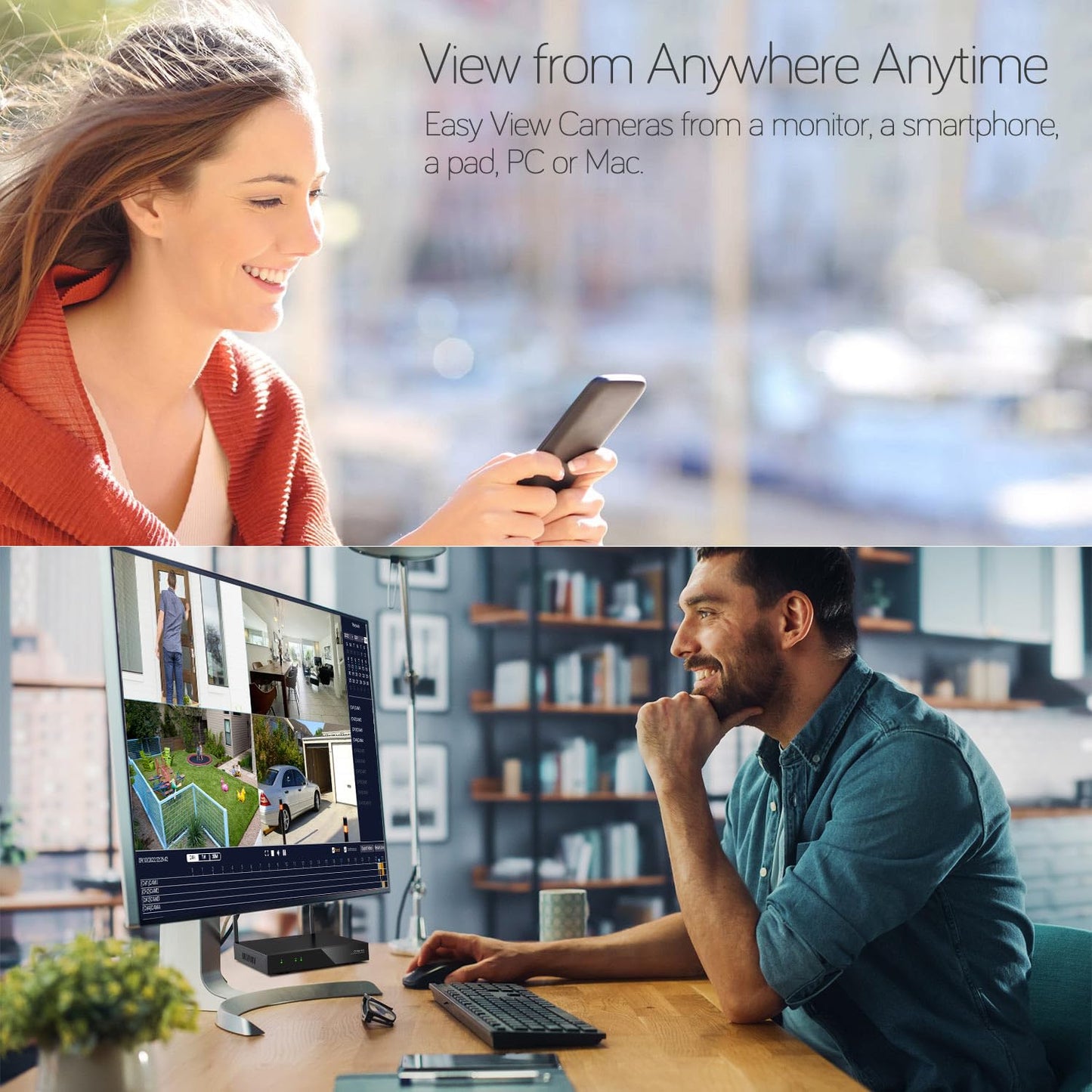 XMARTO [10 Dual-Lens Camera Bundle] 20-View Long Range WiFi6 Mesh Security System, 16CH 4K Dual Band NVR, 4MP 180°+Static FOV & 360°PTZ AI Tracking, 24/7 Plug-in Surveillance, 1TB HDD, No Monthly Fee