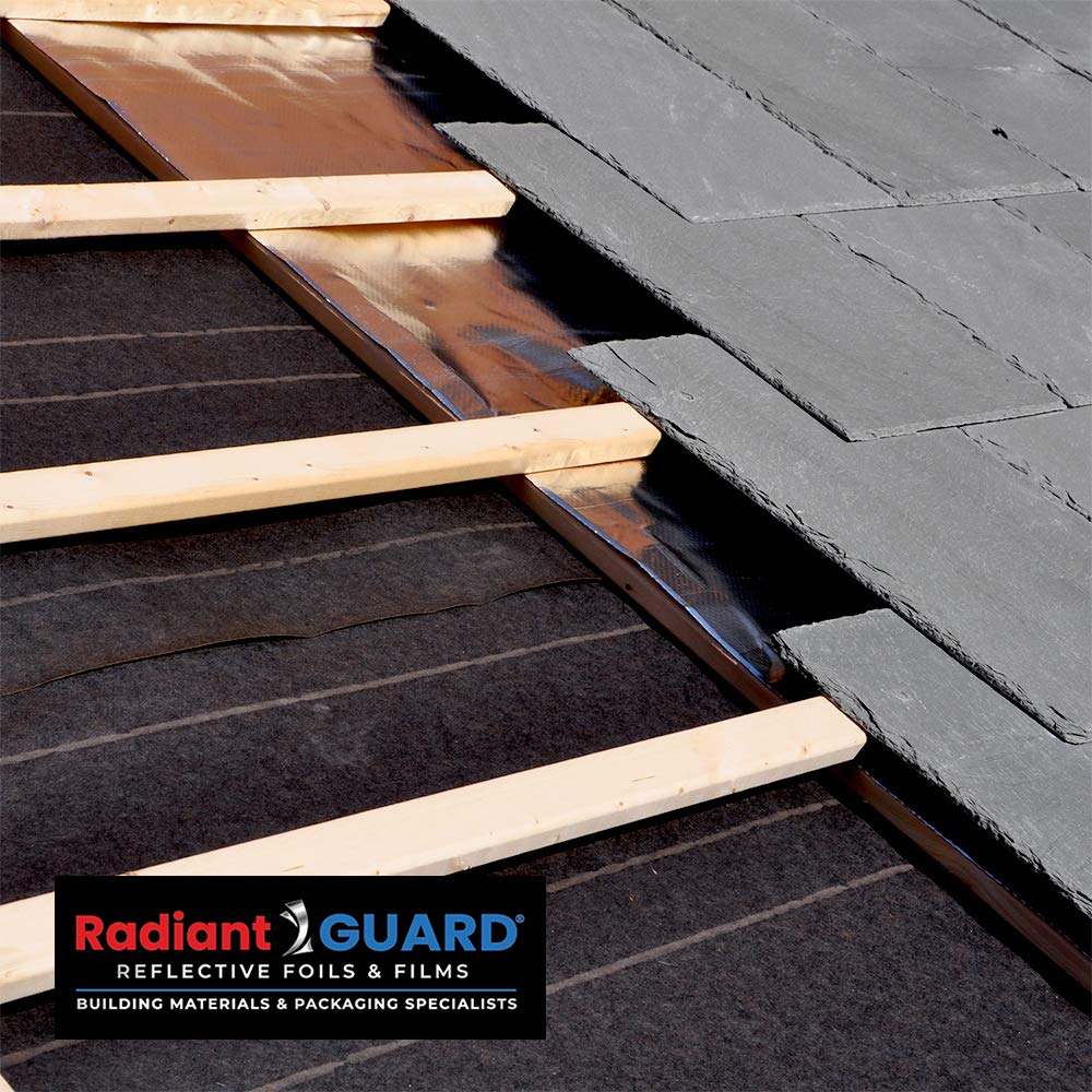Radiant Barrier Attic Insulation 500 sq ft Xtreme Heavy Duty Reflective Foil Insulation, 48-inch by 150-feet Perforated Breathable Double Reflective Aluminum House Wrap Thermal Roll