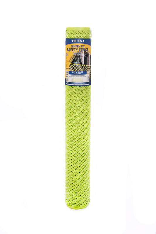 Tenax 2A170098 Sentry Safety Fence Diamond Mesh LW 4'x100' Fluorescent