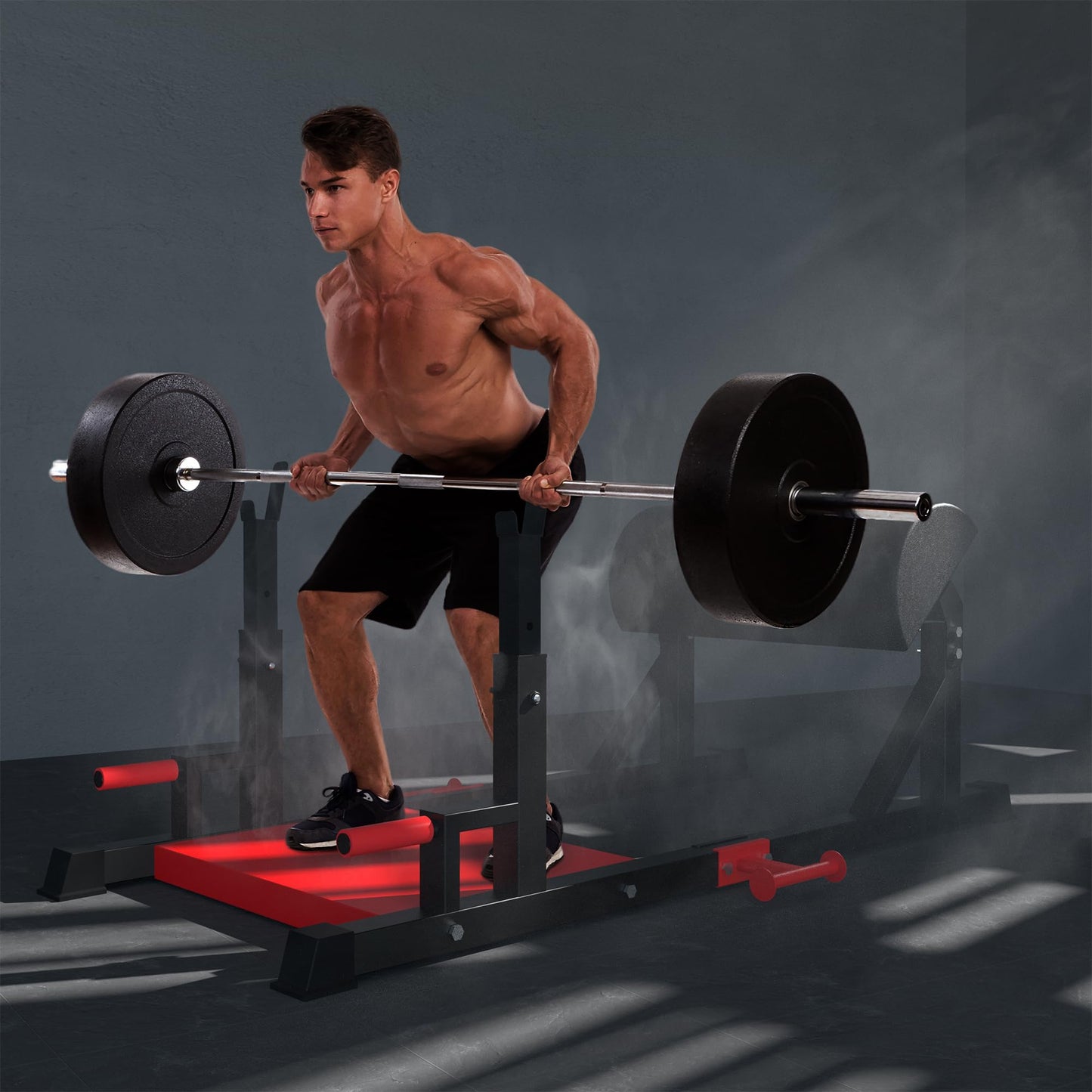 VIVITORY Hip Thrust Machine, Glute Bridge Machine Sissy Squat Machine with Weight Holder, Heavy Duty Butt Exercise Equipment for High Resistance Glute Training, Leg & Core Strengthening Equipment