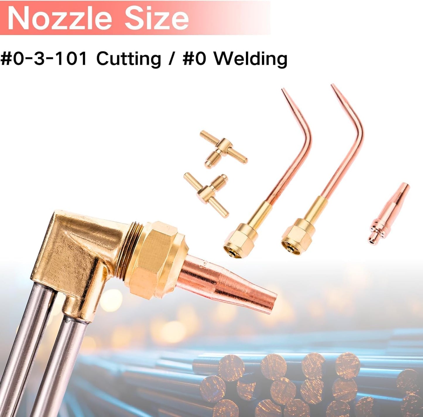 Portable Oxy Acetylene Torch Kit, Complete Welding & Cutting Kit with Oxygen & Acetylene Tanks, Dual Gauge, Regulators & Hoses, Professional Tote Oxygen Acetylene Torch Set for Brazing, Cutting