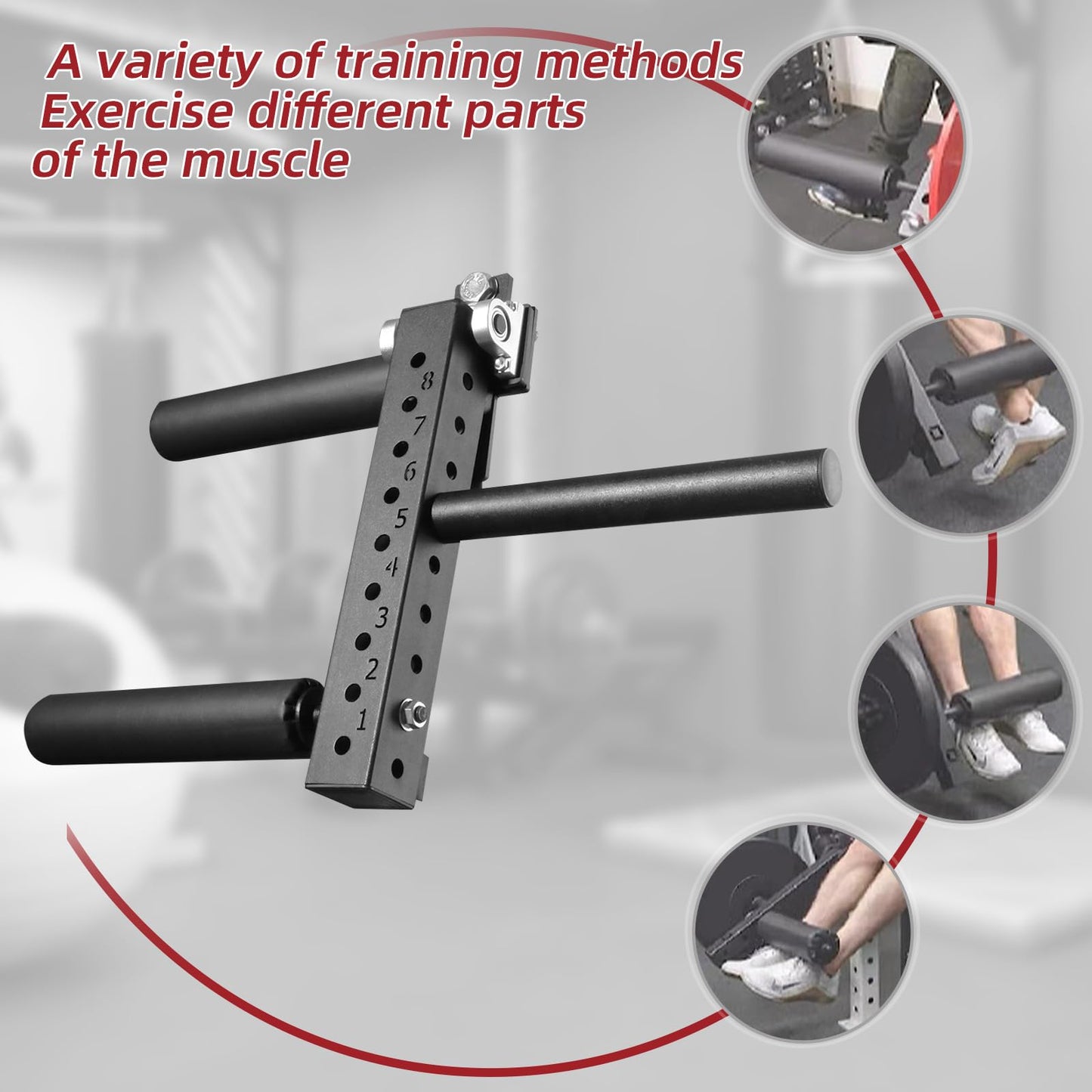Leg Extension Attachment for Power Rack: Seated Leg StrengthExtension and Curl Machine - 8-Position Adjustable Seated Leg Trainer Power Racks with 26mm/1in Hole