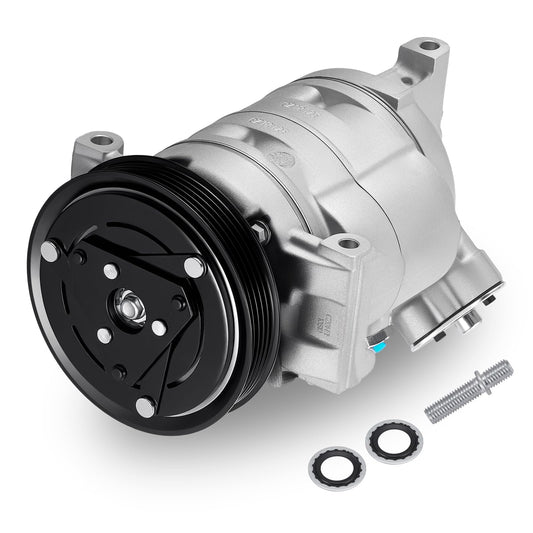 SYKRSS 68680 Air Conditioning A/C Compressor with Clutch Compatible with Chevrolet Equinox 2010-2011 2.4L 3.0L, Compatible with GMC Terrain 2012-2013 2.4L L4, 2010-2012 3.0L V6, 2013 3.6L V6