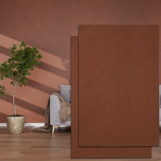 3D Wall Panels - 4PCS 47.2"x23.6" Faux Stone Wall Covering - MCM Modified Clay Material for Home Art, Accent Brick, Modern Exterior/Interior Decoration, Covering 31 sq.ft Slate Coffee Color