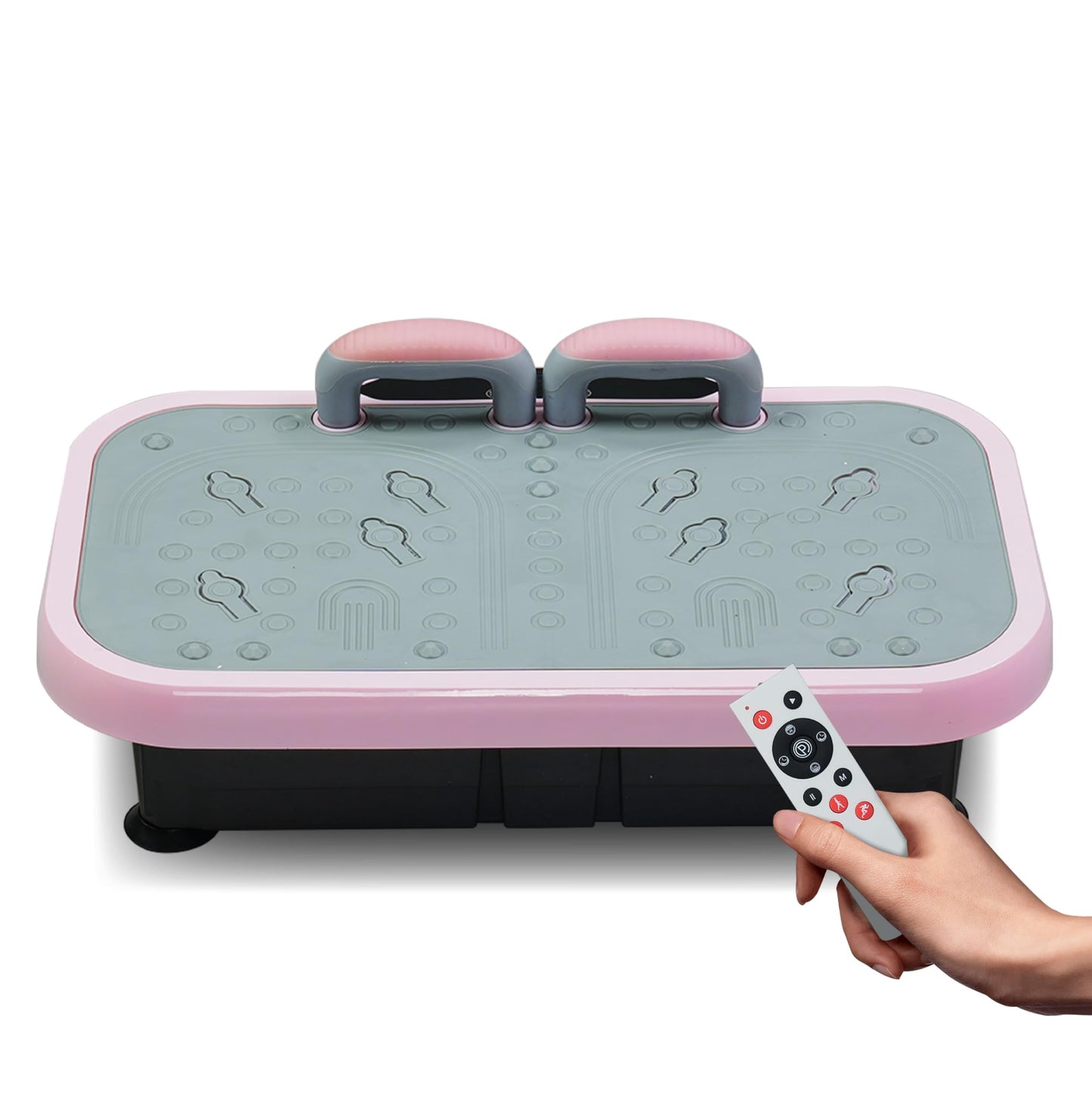 Silent Vibration Plate Exercise Machine for Weight Loss, (Light Pink)