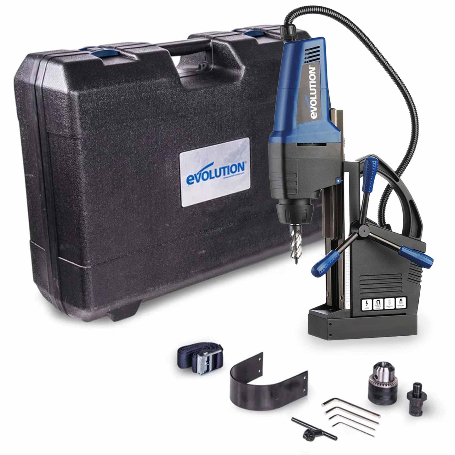 Evolution Power Tools EVOMAG42 1 5/8" Diameter x 2" Depth Magnetic Drilling System