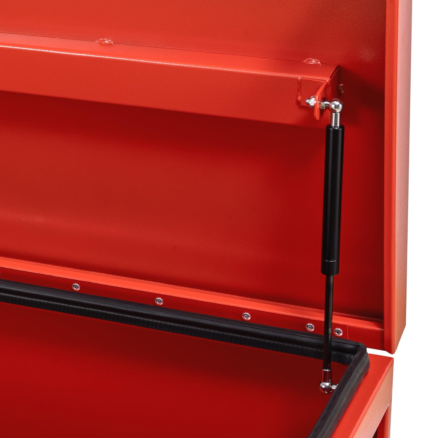 ExploreHorizon Aluminum Truck Tool Box Jobsite Storage Box Toolbox Chest Cabinet Heavy Duty Truck Bed Toolbox Gangboxes Tools Organizer Pick Up Truck Bed RV Trailer With Side Handles