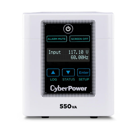 CyberPower M550L Medical-Grade UPS Battery Backup and Surge Protector, 550VA/440W, 4 Outlets, AVR, Tower, UL Certified