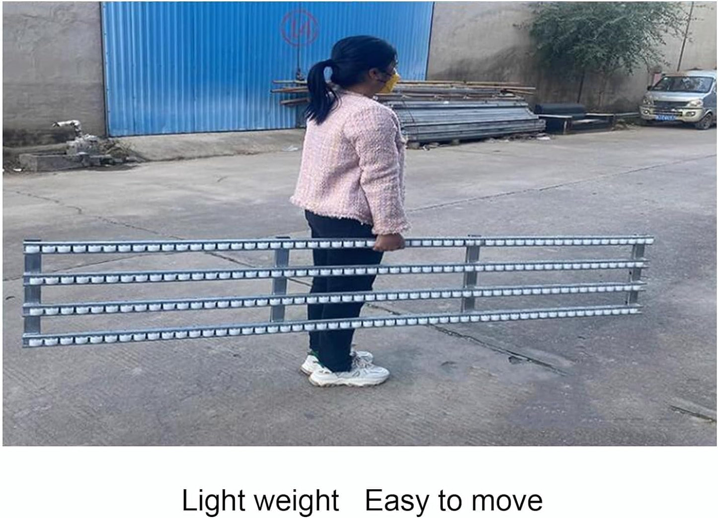 CHENWMZ Stainless Steel Roller Conveyor Belt for Commercial Truck Trailer and Warehouses 2 Slide 200cm Long Light Duty Conveyor Table with Plastic Rollers and Stainless Steel Frame