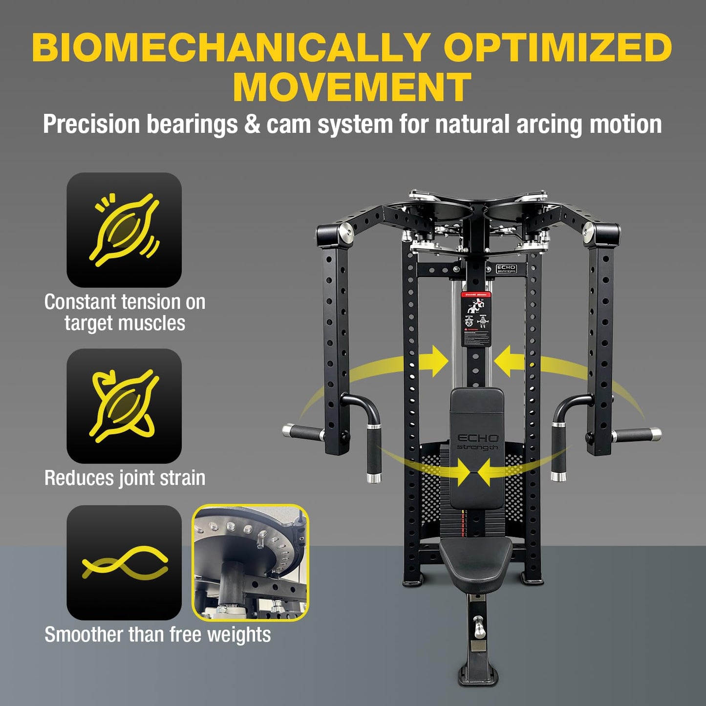 PEC Deck Rear Delt Fly Machine - Dual Function Chest & Rear Delt Strength Trainer, 220 lbs Weight Stack, Adjustable Seat & Handles for Home Gym or Commercial Use