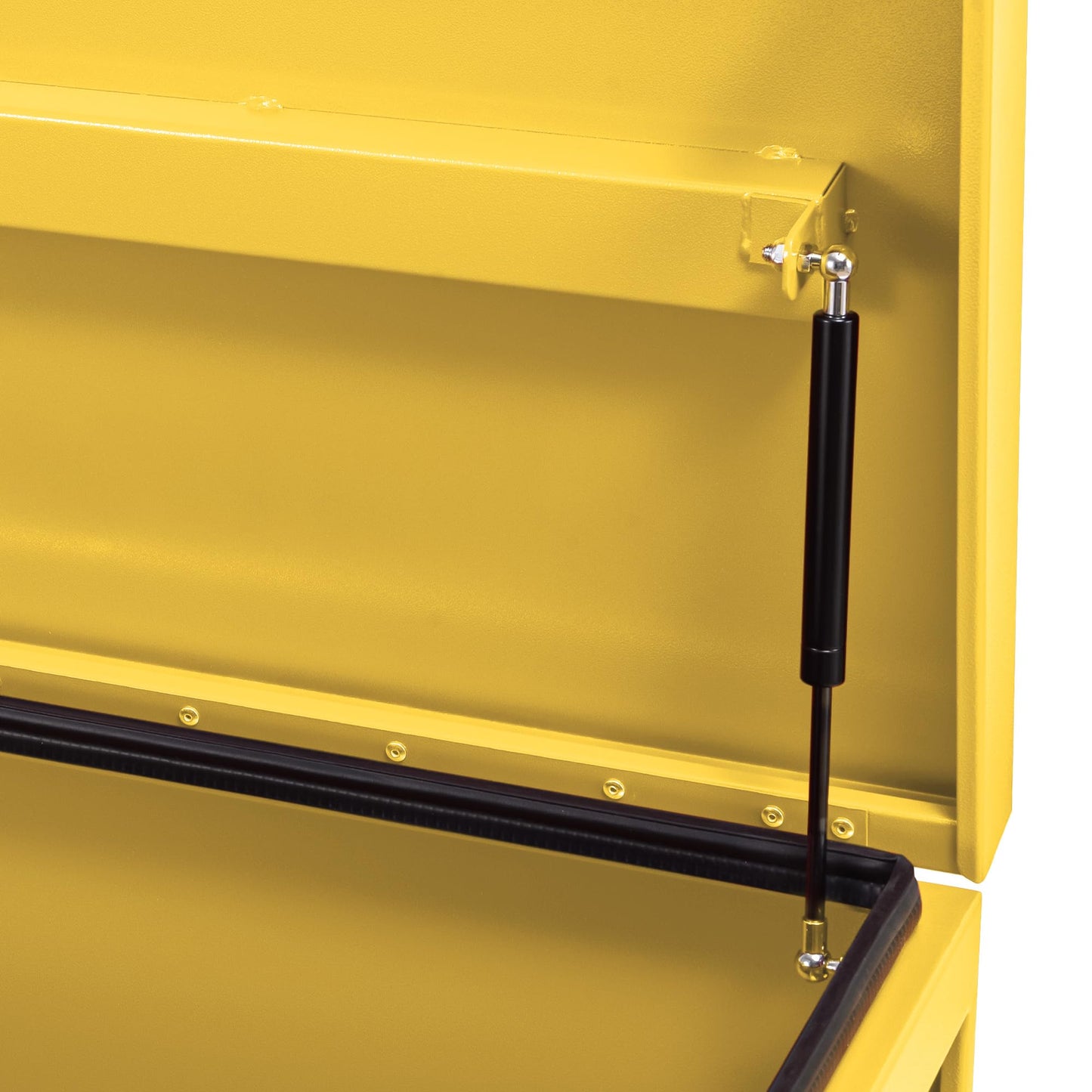 Garvee Steel Truck Bed Toolboxes 36'' Jobsite Storge Box Heavy Duty Steel Jobsite Tool Chest XXL Large Deck Truck Bed Box (36 Inch/Yellow)