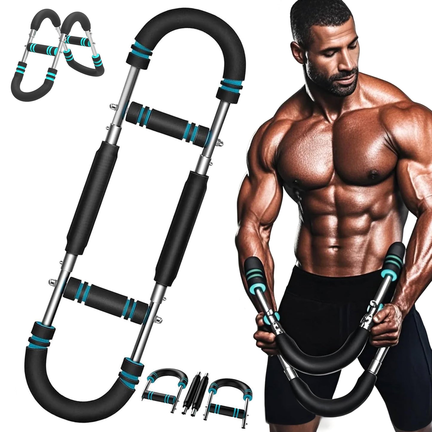 Twister Arm Trainer 70-110lbs Adjustable Chest Workout Equipment for Home Gym Portable Chest Trainer for Men & Women Arm Chest and Shoulder Strength Training Fitness Tool