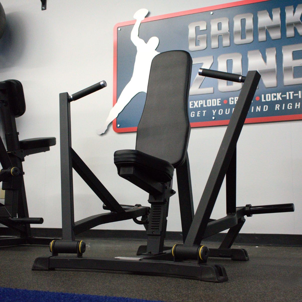 Gronk Fitness Seated Chest Press | Plate Loaded Chest Press Machine for Ultimate Gains | Bench Press Machine Workout | Use with 2" Olympic Plates