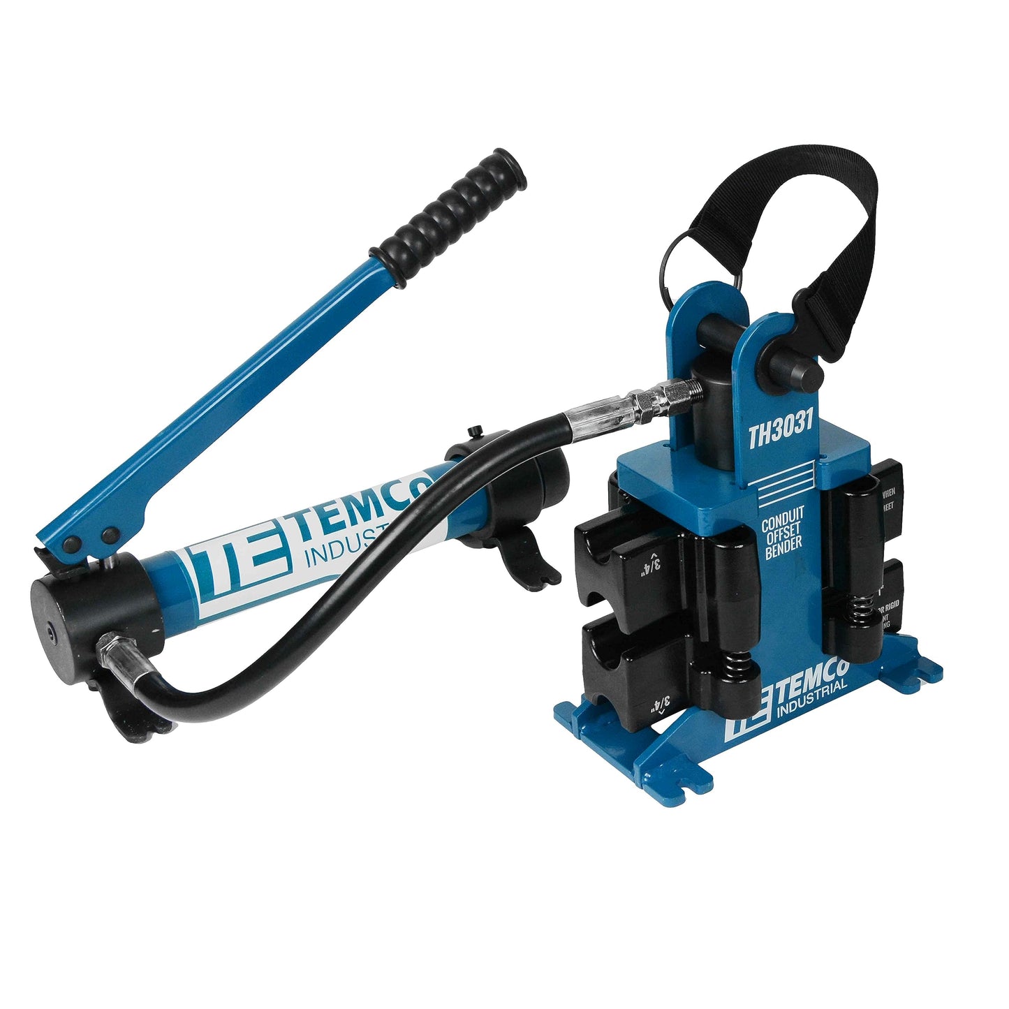 TEMCo TH3031 Dual Size Hydraulic Conduit Offset Bender Both 1" & 3/4" EMT
