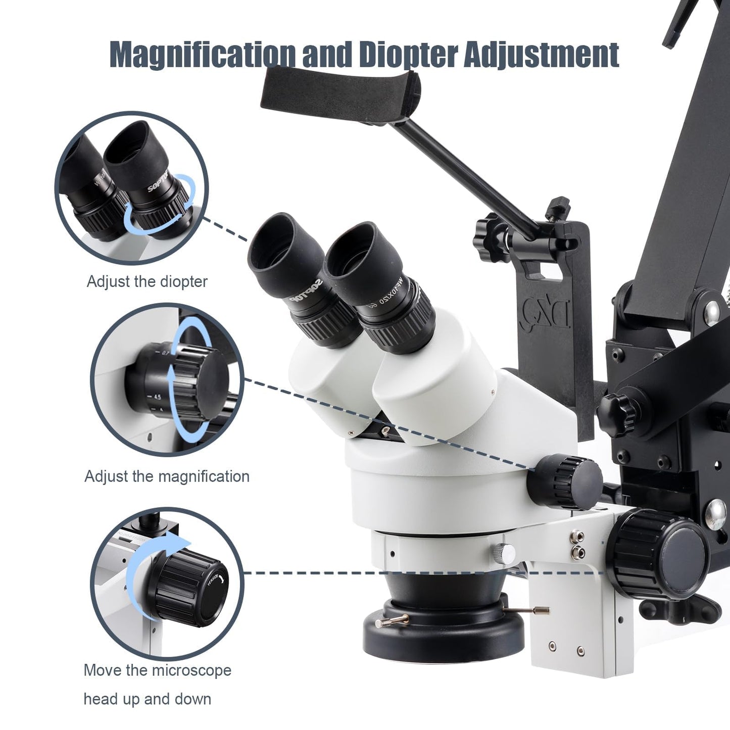DZQ Microscope and 4 Inch Ball Vise