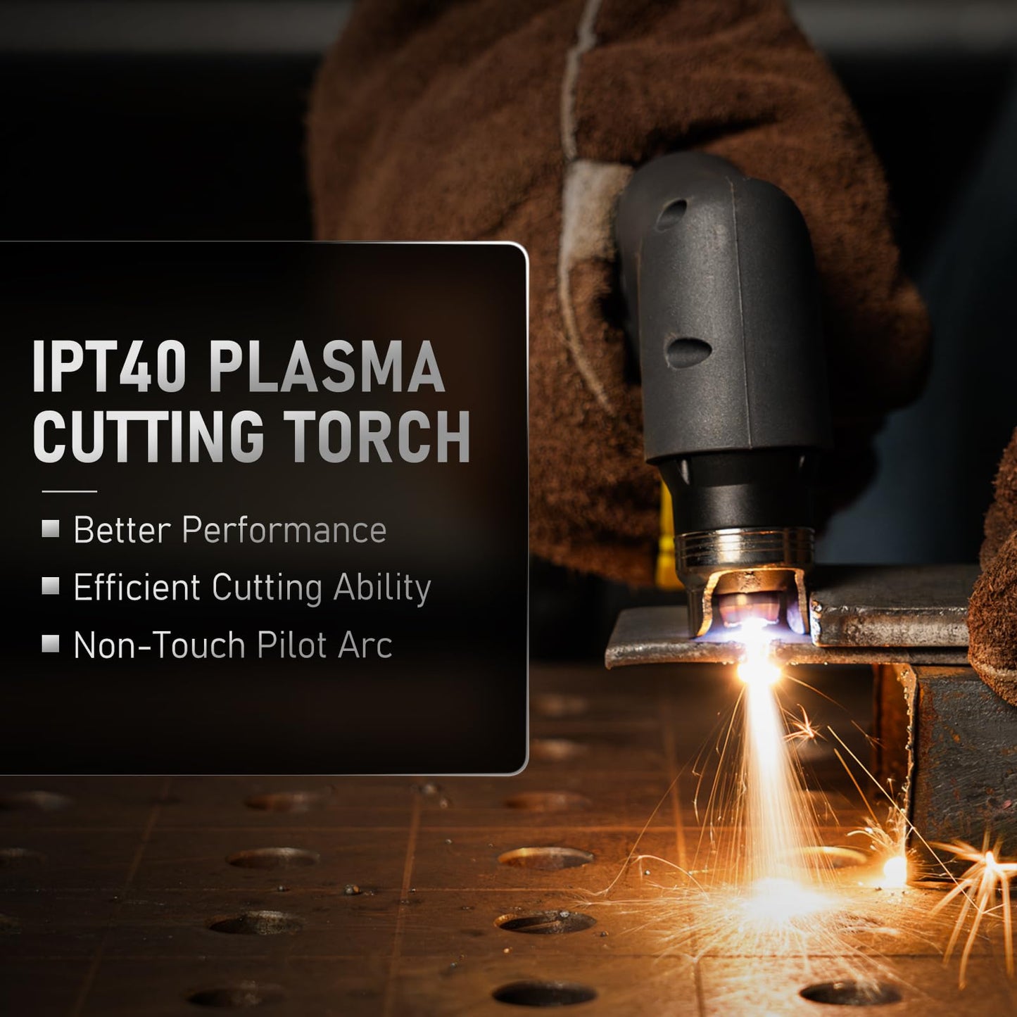 YESWELDER 55 Amp Plasma Cutter Non-High Frequency, Large LED Digital Display Non-Touch Pilot Arc, Digital DC Inverter 110/220V Dual Voltage Plasma Cutting Machine CUT-55DS PRO