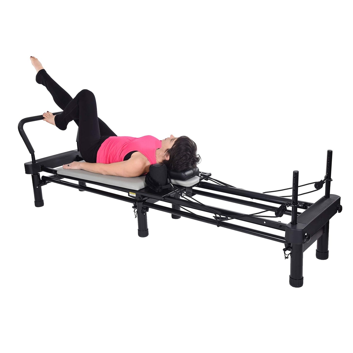 Stamina Pilates Reformer, Home Workout Equipment, AeroPilates 701 Premier, Gray - Portable Exercise Machine for Strength and Fitness Training - Multifunctional Gym Workouts for Men and Women
