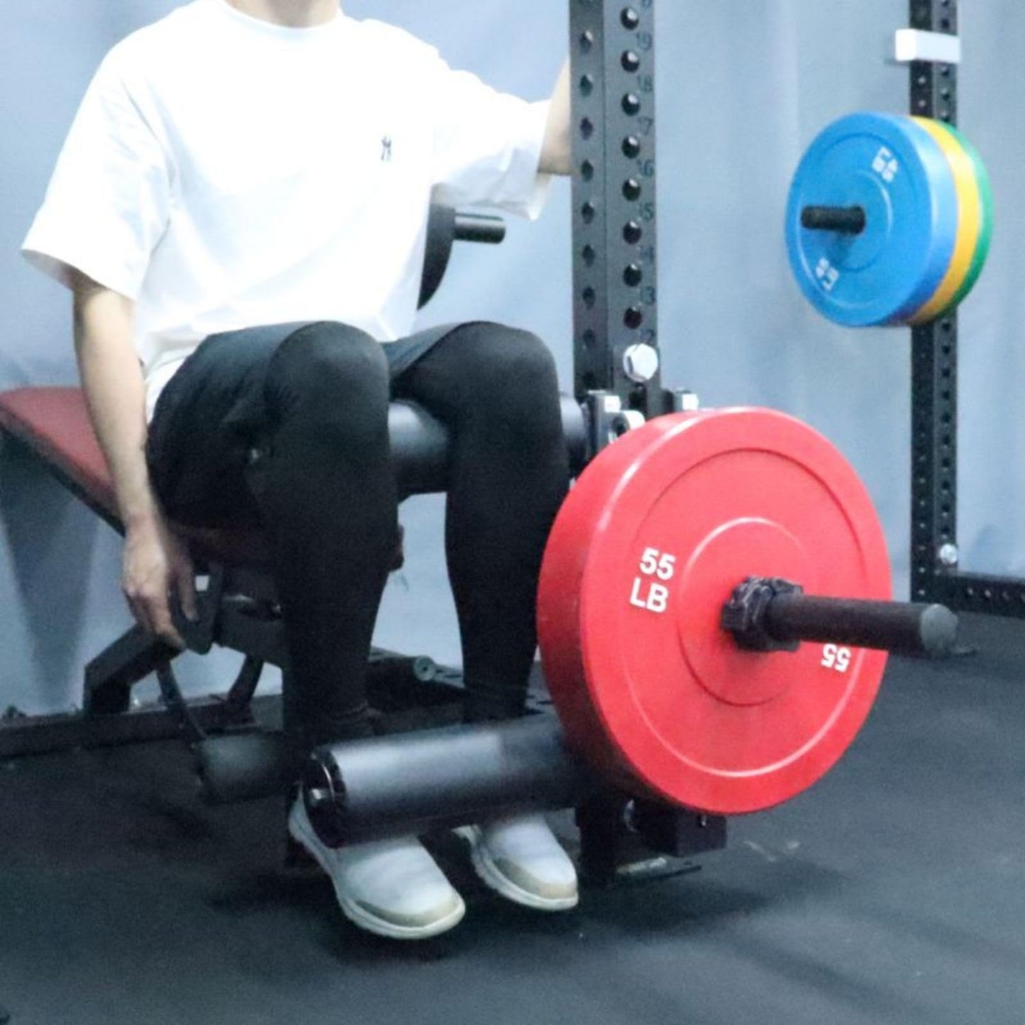 Leg Extension and Curl Machine Adjustable Leg Extension Attachment Seated Lower Body Special Leg Rotary Machine Leg Extension Rack Attachment (Hole Diameter 26mm)