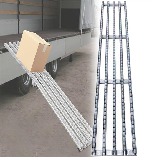 This Light-Duty Conveyor Roller Stands, Stainless Steel Adjustable Skate Wheel Flow Rail for Warehouses and Factories