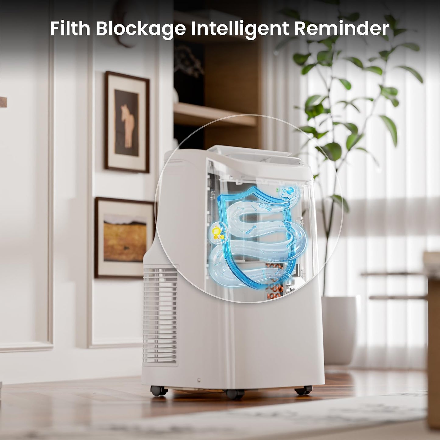 ZAFRO Portable Air Conditioners, 10000 BTU (6000 BTU SACC), Portable AC with Drainage-free Cooling, Fan & Dehumidifier, Smart AC Unit with APP/Remote, 47dB Quiet, 24H Timer for Living Room, Bedroom