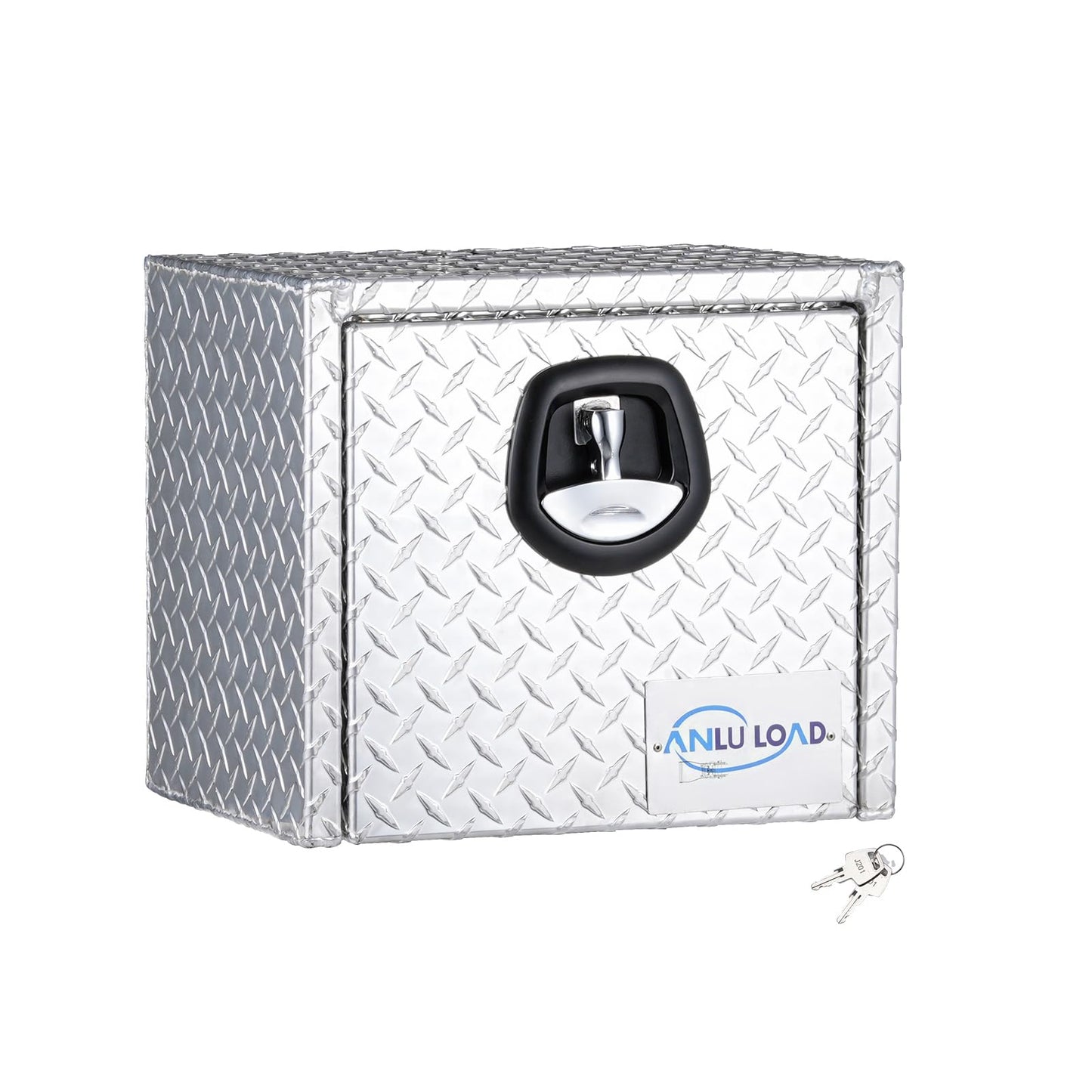 LULU CARGO CONTROL 16 x 12 x 14 Inch Underbody Truck Tool Box, Aluminum Lockable Tool Box for Truck Bed, Side Mount Tool Storage for Trailers & Pickups