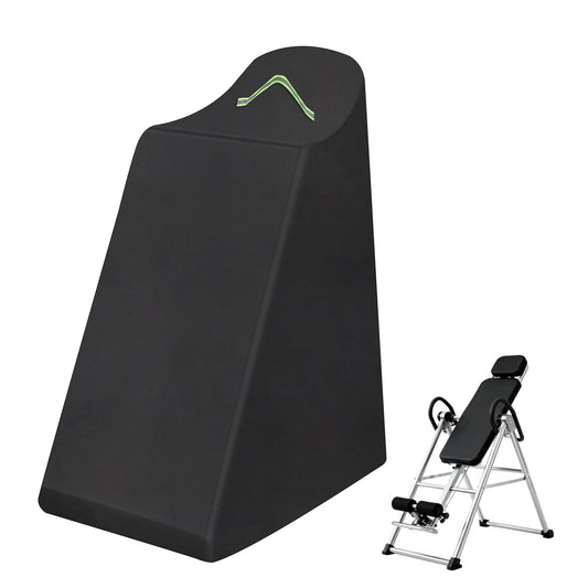 Klmnop Inversion Table Cover with Zipper and Handle, Waterproof Dustproof Protective Cover for Inversion Chair and Tables, Fit Most Inversion Equipment Indoor Outdoor, 47" L x 28.7" W x 63" H(Black)