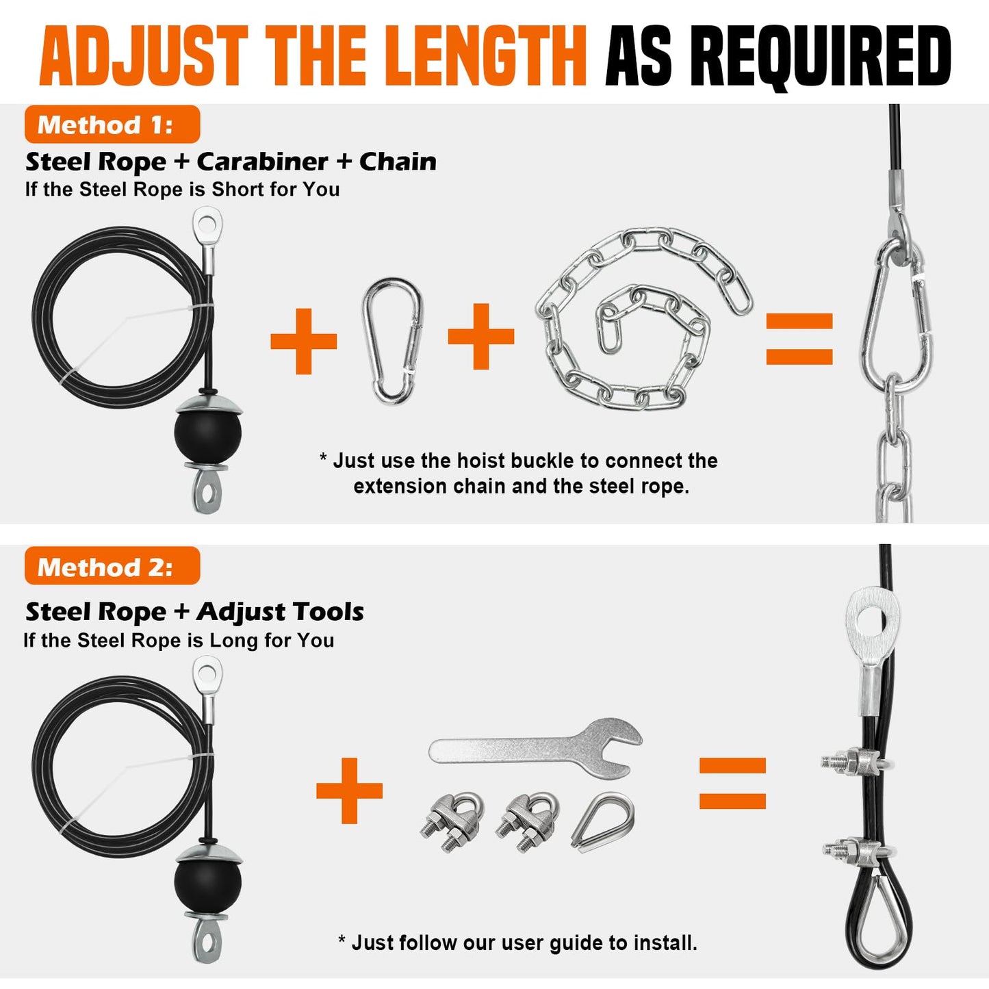 SERTT Weight Cable Pulley System Gym, Upgraded Cable Pulley Attachments for Gym LAT Pull Down, Biceps Curl, Tricep, Arm Workouts - Weight Pulley System Home Gym Add On Equipment