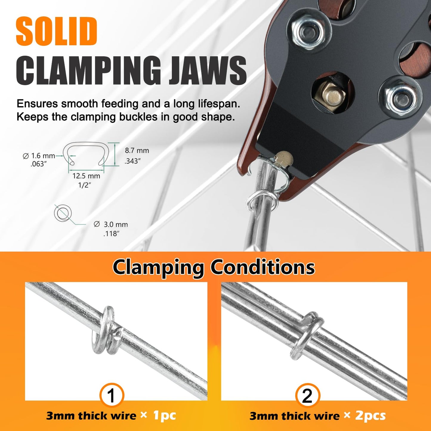 KAMSIN K-SC760 16 Gauge Pneumatic Hog Ring Gun with 1000PCS Hog Ring Staples, 1/2-Inch Crown, 3.0-4.8mm Closure Diameter Hog Ring Pliers C Ring Gun for Mattress, Fencing, Wire Cages