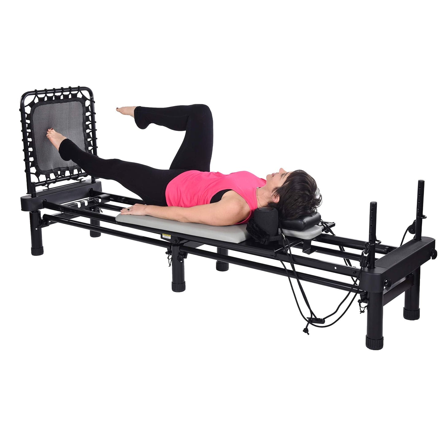 Stamina Pilates Reformer, Home Workout Equipment, AeroPilates 701 Premier, Gray - Portable Exercise Machine for Strength and Fitness Training - Multifunctional Gym Workouts for Men and Women