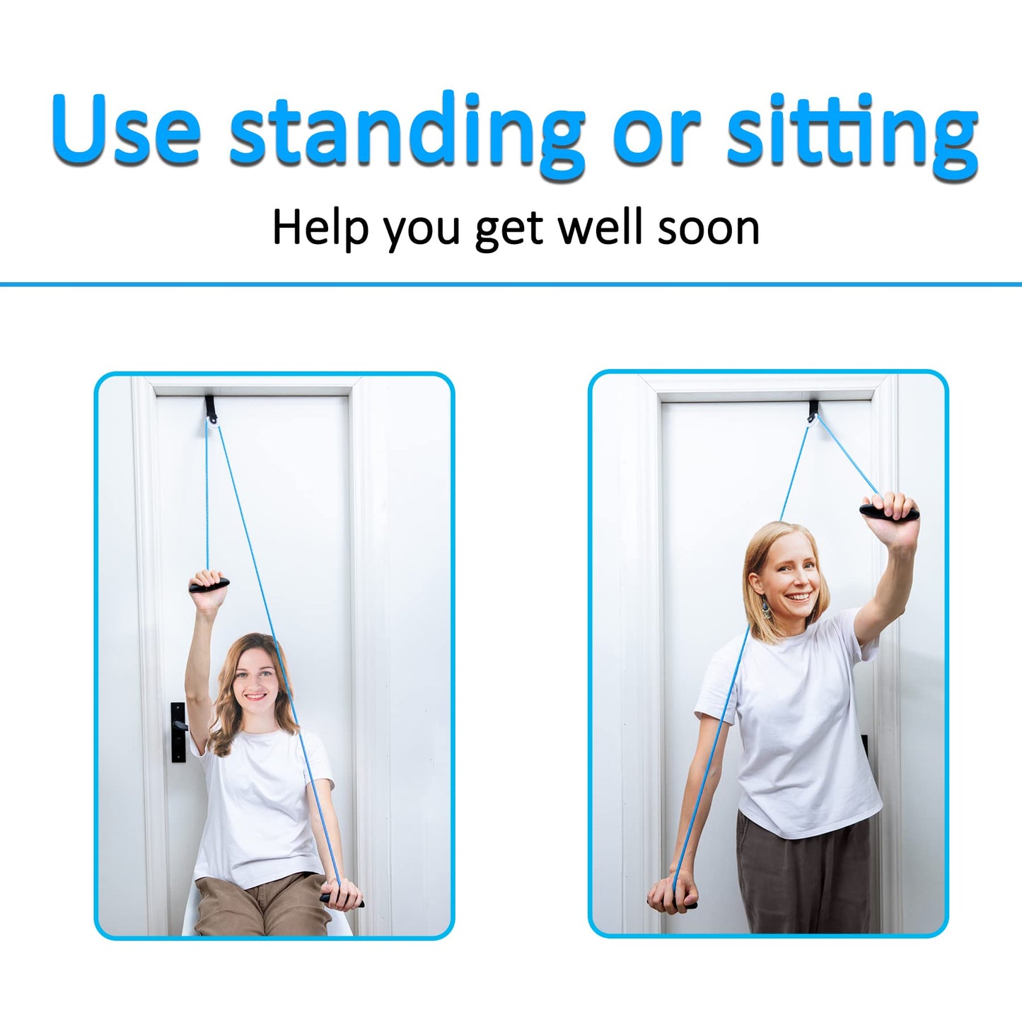 Shoulder Pulley Over The Door Physical Therapy System, Exercise Pulley, Alleviate Shoulder Pain and Facilitate Recovery from Surgery