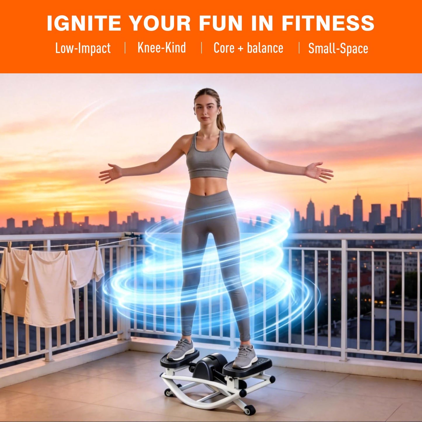 Rock Stepper Side to Side,Steppers for Exercise at Home with Digital Display,Workout Equipment for Home,Apartment and Office. Stepper Exercise Machine for Exercise Fitness Stepper for Arms,Legs