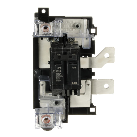 ABB THQMV125F 125A Main Breaker Kit • PowerMark Gold Compatible • 120/240V AC, 2-Pole, 22 kAIC • Includes Mounting Base • for Convertible Load Centers
