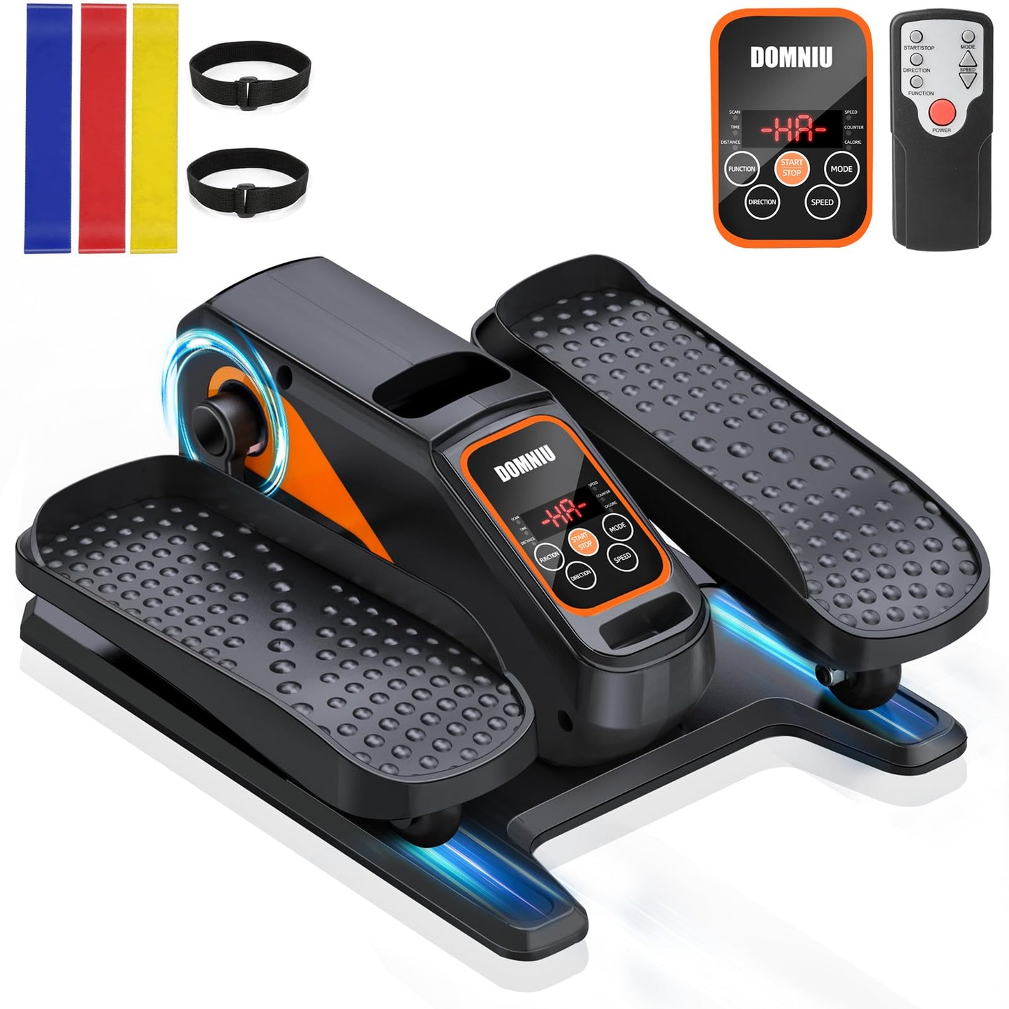 Under Desk Elliptical Machine, Electric Elliptical as Seen on TV for Seniors Adults with 15 Adjustable Speed, Quiet & Portable Electric Seated Pedal Exerciser for Home Office